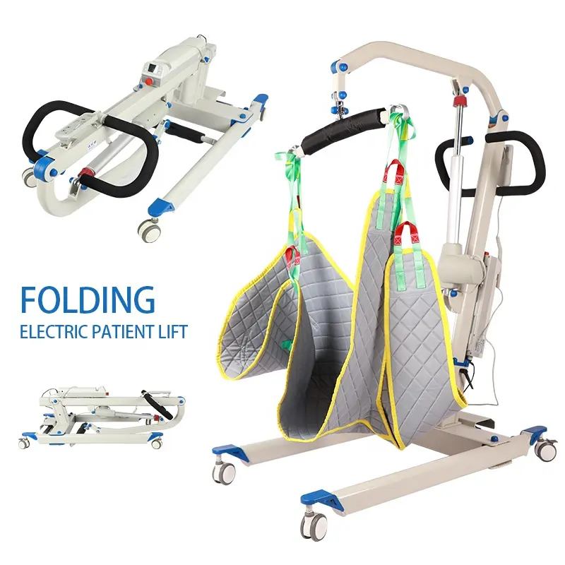 Chinese hospital machine nursing Multi-function folding transfer patient lift electric hoist for elder Factory price home care