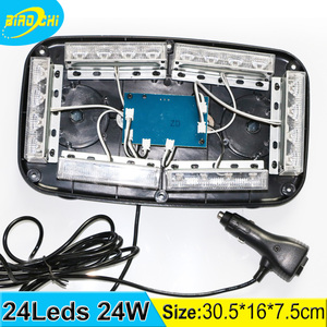 Fábrica 24 W asesor tráfico alta potencia techo magnético STROBE LED rojo y azul policía mini bar - Product Image 6