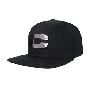 Cappellino Snapback con cappuccio Rap con Design a scatto con Logo a tesa piatta personalizzato a sei pannelli