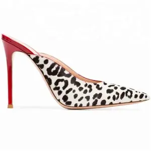 Sapato stiletto com estampa de oncinha, venda por atacado, feito sob encomenda, sexy, estampa de leopardo, sapatos para mulheres