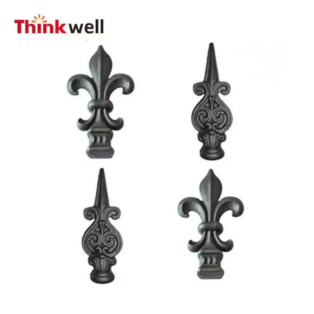 Gate Accessories Ornamental Wrought Iron Parts Fence Spear Point Final