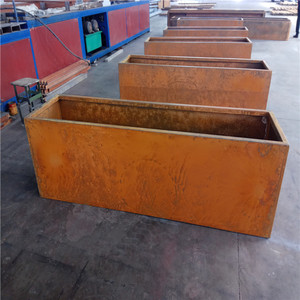 Al aire libre de jardín de acero Corten de plantadores <span class=keywords><strong>Rectangular</strong></span> de caja - Product Image 3