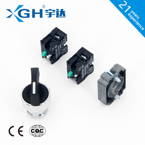 XB2-BJ21 IP65 mức 10A Max. current kiểm soát Selector dài xử lý push button chuyển 1no1nc kết hợp 2NO chuyển đổi kim loại nhựa - Product Image 2