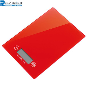 5Kg Siêu Mỏng Màu Đen Tempered Glass Quy Mô Nhà Bếp Với Màn Hình LCD Hiển Thị Đầy Màu Sắc Kỹ Thuật Số Cho Nhà Sử Dụng 1G Độ Chính Xác OEM Tùy Chỉnh - Product Image 2