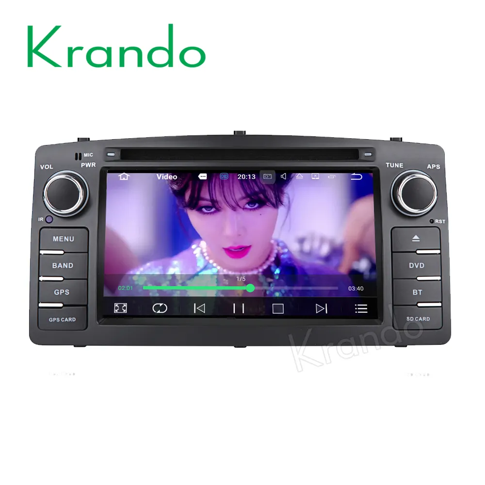 Krando Android 10.0 6.2'' car radio gps for toyota corolla e120 2003-2006/BYD F3 2006-2013 navigation car dvd audio KD-TC602