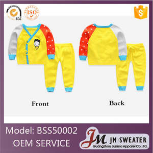 Diseño de moda de otoño de punto niños niños de la rebeca azul recién nacido ropa conjuntos - Product Image 2