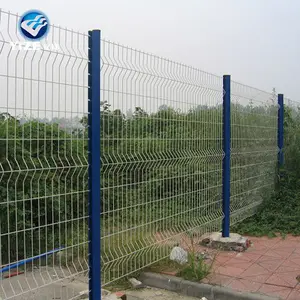 euro panel fence garden fencing Galvanized Nylofor 3D Panel Fence