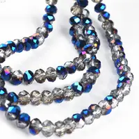 Cuentas de alta calidad para Rosario vidrio perlas facetadas para Sari blusa Accesorios