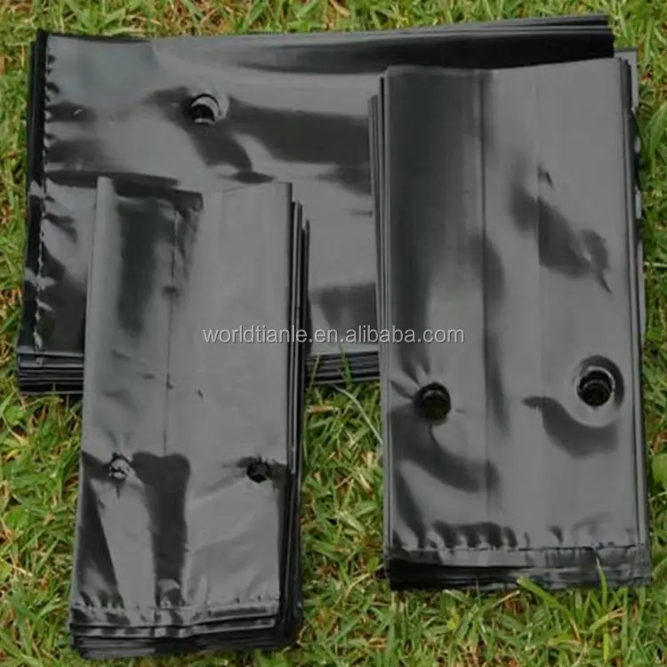 Most Popular New Product-3 Gallon Garden Plastic Planting Bags, 2.4Mil dicke für Plants Growing Nursey