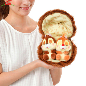 Classique En Peluche Animaux Puce <span class=keywords><strong>Dale</strong></span> En Peluche Châtaigne Avec Fermeture Éclair - Product Image 5