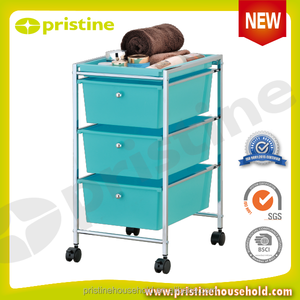 OEM eBay Organisateur Taiwan Rangement ménager Fabricant de meubles Tiroir en plastique Étagère de rangement à 3 niveaux de couleur Chariot - Product Image 2