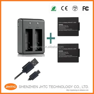 Dual battery charger SJ4000,SJ5000,SJ6000 for waterproof wifi sport camera Gitup Git1 Git2 Pro SJCAM