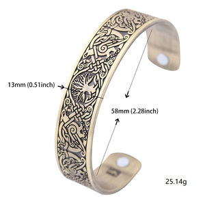 <span class=keywords><strong>Bracciale</strong></span> Magnetico Vintage con Amuleto Nordico <span class=keywords><strong>Albero</strong></span> <span class=keywords><strong>della</strong></span> <span class=keywords><strong>Vita</strong></span> Yggdrasil e Corvi per Uomo e <span class=keywords><strong>Donna</strong></span> - Product Image 4
