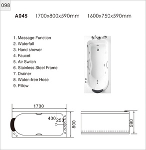 <span class=keywords><strong>Bain</strong></span> à remous Spa Intérieur 1 Personne <span class=keywords><strong>Bain</strong></span> À Bulles - Product Image 6