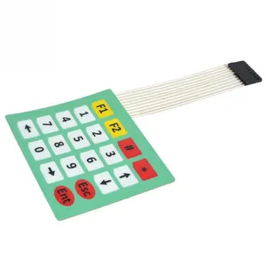 Array matrix 4x5 20 teclas interruptor de membrana, teclado de controle do teclado, microprocessador controlador de teclado