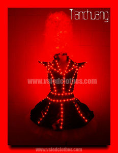 Completo cambiar color light up animadora vestidos, programable llevó <span class=keywords><strong>vestido</strong></span> de la mujer, lleno muchacha del color led <span class=keywords><strong>vestido</strong></span> - Product Image 1