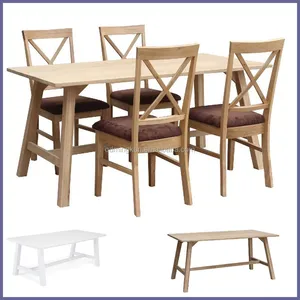 Muebles de comedor/China Fabricación de mano de madera de roble mesa de comedor y sillas de comedor