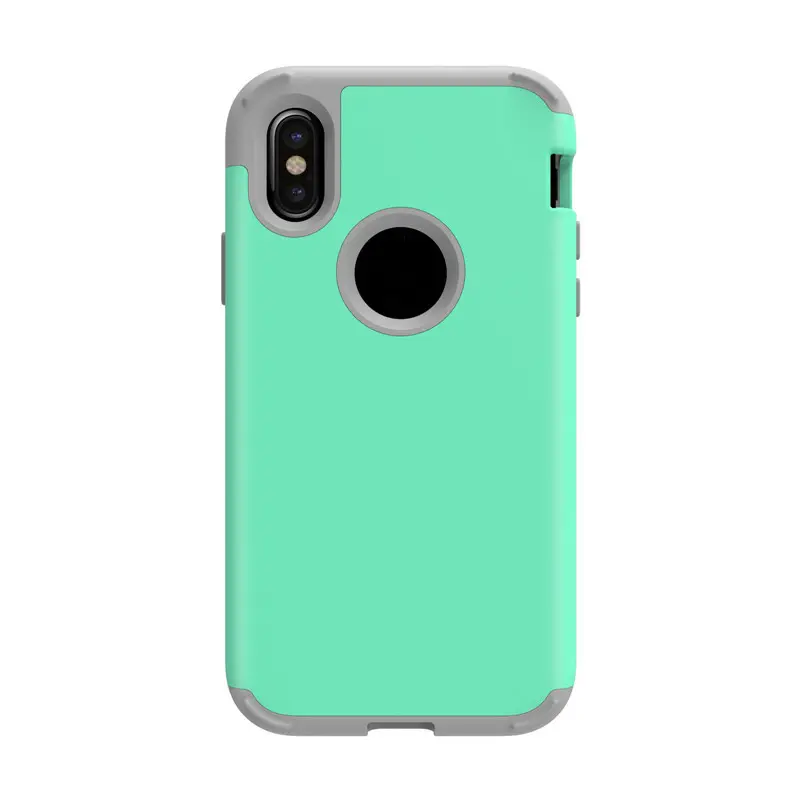 Casing Ponsel untuk Iphone Xs Max 3 Dalam 1, Casing Ponsel Tahan Guncangan Permukaan Minyak UV Tpu Plastik Hibrida untuk Iphone X Xs