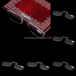 <span class=keywords><strong>Gafas</strong></span> <span class=keywords><strong>de</strong></span> <span class=keywords><strong>lectura</strong></span> <span class=keywords><strong>sin</strong></span> brazos, anteojos pequeños con clip para la nariz, con espejo, a la moda - Product Image 2