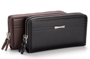 Produttore diretto Baellerry classico vendita calda da uomo stile lungo doppia cerniera <span class=keywords><strong>grande</strong></span> capacità in <span class=keywords><strong>pelle</strong></span> PU pochette per telefono portafogli - Product Image 3