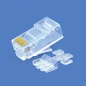 ดีราคา UTP/FTP/SFTP CAT6 Cat6A สายเคเบิลเครือข่าย UTP ปลั๊ก RJ45 CONNECTOR