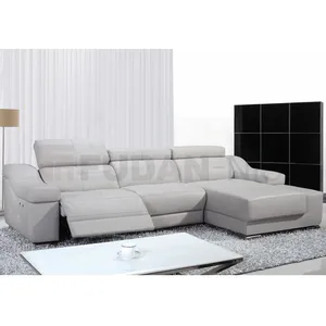 Wholesale Italian Furniture Modern Sectional L Shape Corner Sofa Reclining Recliner Sofa