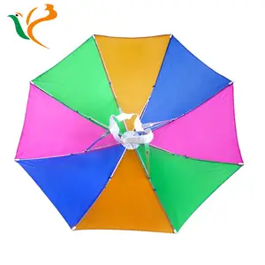 Rifornimento della fabbrica portatile professionale arcobaleno ombrello regalo ombrello chiaro cappello