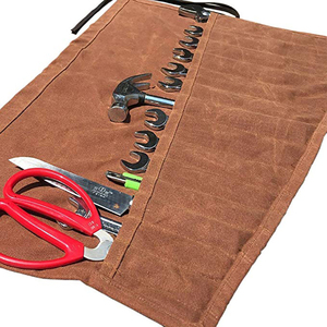 Custodia per il trasporto dell'organizzatore del rotolo del coltello da cuoco in tela cerata resistente per <span class=keywords><strong>coltelli</strong></span> da <span class=keywords><strong>cucina</strong></span> e utensili da <span class=keywords><strong>cucina</strong></span> borsa portatile per la conservazione dei <span class=keywords><strong>coltelli</strong></span> - Product Image 2