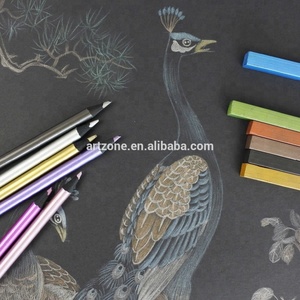 <span class=keywords><strong>Crayon</strong></span> de <span class=keywords><strong>couleur</strong></span> en bois noir de haute qualité, personnalisé, à marque privée, métallique, <span class=keywords><strong>incassable</strong></span>, pour artiste - Product Image 4