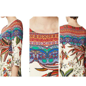 Prezzo Basso di buona Qualità di stampa tribale arancione marrone vestito da occasione - Product Image 4