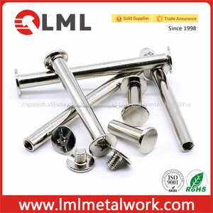OEM Auto Perforación Remache Bifurcado Para Madera de Hierro Forjado, hombre Mujer Tornillo Cromado Doble Casquillo de Remache - Product Image 3