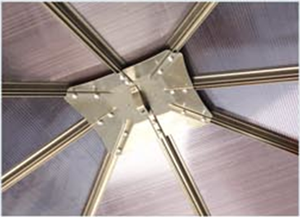 De Aluminio al aire libre Gazebo 3x3 m Gran Jardín Patio Toldo Dosel Techo Shade Nueva - Product Image 4