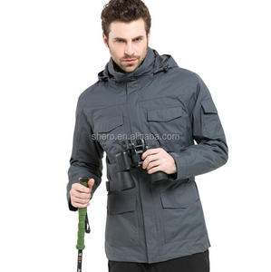 Traje <span class=keywords><strong>de</strong></span> esquí impermeable Shero tres en uno para hombre, chaqueta <span class=keywords><strong>de</strong></span> pesca y montañismo con cuello levantado para invierno - Product Image 2