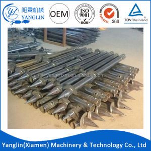 De alta Calidad Galvanizado en Caliente Q235 tornillo pile driver con Brida - Product Image 1