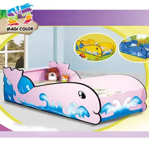 Wholesale best birthday gift dolphin shape wooden car bed used in baby's bedroom W08A038