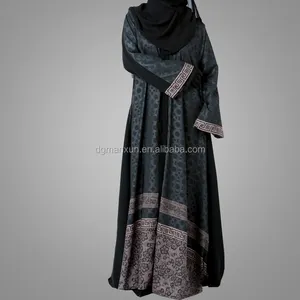 Abaya abaya vestido floral feminino, vestido de impressão islâmica aberto frontal kimono abaya china nomes de senhoras