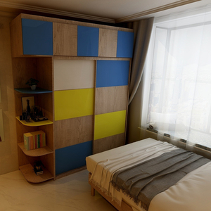 Personalizado laminado de melamina muebles de dormitorio para gran cantidad apartamento proyecto - Product Image 6