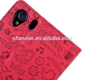 mágico de <span class=keywords><strong>hadas</strong></span> patrón monedero de la pu funda de piel para sony xperia z1 l39h - Product Image 5