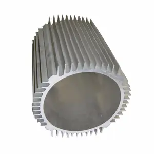 Customized Extrusion Aluminum Channel Pipe Heatsink Price Per KG