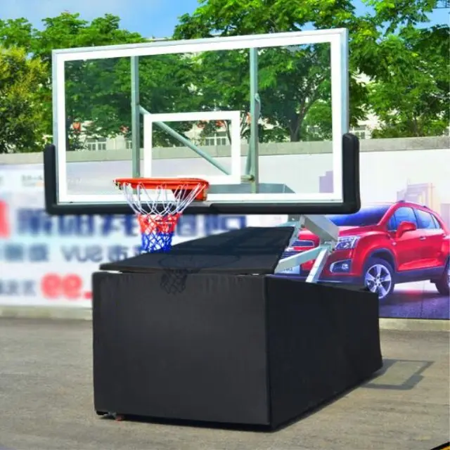 Colore nero portatile canestro da basket mobile canestro da basket adulto canestro da basket