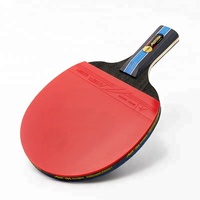 Raquettes de tennis de table personnalisées, court et de haute qualité, 1 ensemble, en bois, ping-pong