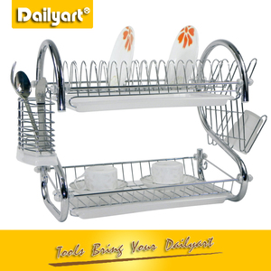 Portapiatti (v053092) a 2 Ripiani, Supporto Metallico per Elettrodomestici da Cucina, Non Pieghevole, in Ferro - Product Image 3