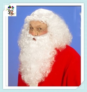 <span class=keywords><strong>Perruque</strong></span> <span class=keywords><strong>et</strong></span> <span class=keywords><strong>barbe</strong></span> de père noël couleur blanc argenté HPC-1087 - Product Image 5
