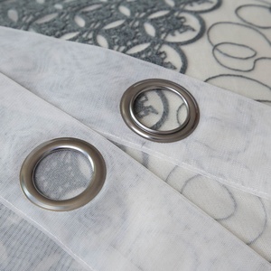 Écrans de bande brodés nid d'oiseau en Tulle <span class=keywords><strong>blanc</strong></span>, pour fenêtres, rideaux transparents, panneaux pour salon et chambre à coucher - Product Image 6