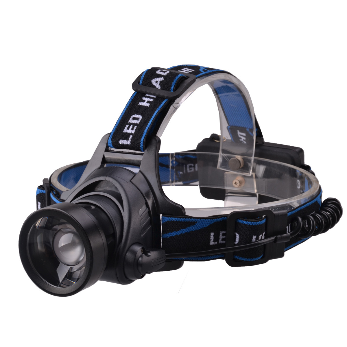 Hot Sale Zoomable Head Torch Super Bright Camping Hiking Head Lamp Rechargeable Head Lamp Working Light