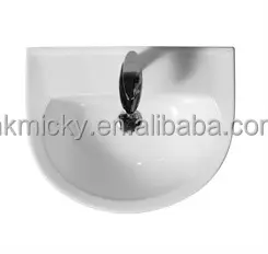 Hotel Design Sanitary Ware Bathroom Pedestal Hand Wash Basin Laboratory Ceramic Sinks