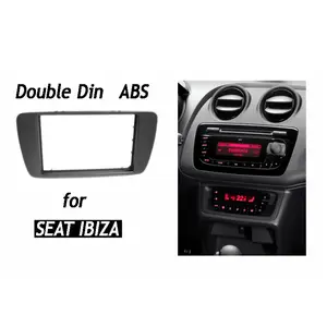 Çift Din ses Fascia SEAT Ibiza 2008 + radyo GPS Stereo CD paneli Dash montaj kurulum DVD Trim kiti çerçeve