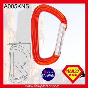 25KN Robust Straight Gate Light Aluminum Carabiner - Product Image 3