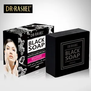 DR。RASHEL Collagen Deep Cleansing Bamboo Charcoal Black Soap Skin Care Whitening Soap For Blackスキン100グラム