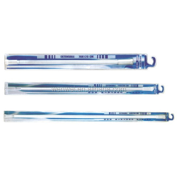 Telescoping shower curtain rod